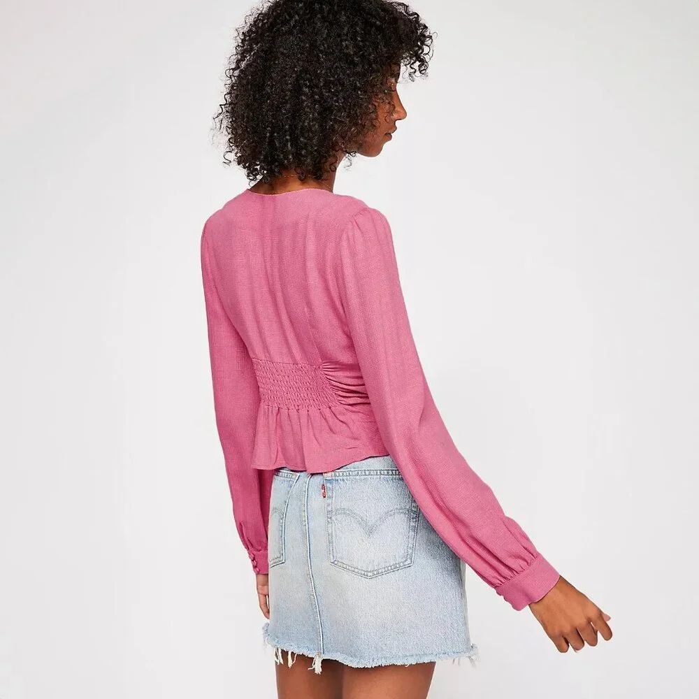 Free People Maise Top in Rose - NWT sz Small